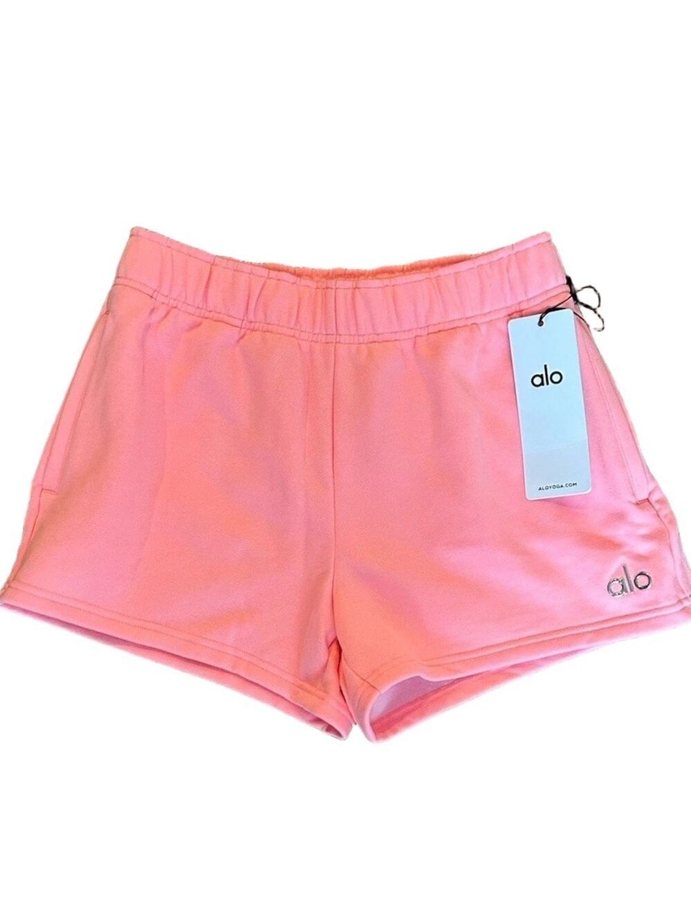 Alo Yoga Neon Bubblegum Pink Accolade Athletic Shorts NWT - Picture 6 of 9